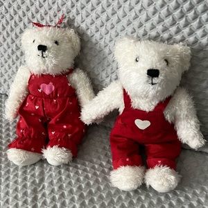 Hallmark Bears with Red Overalls